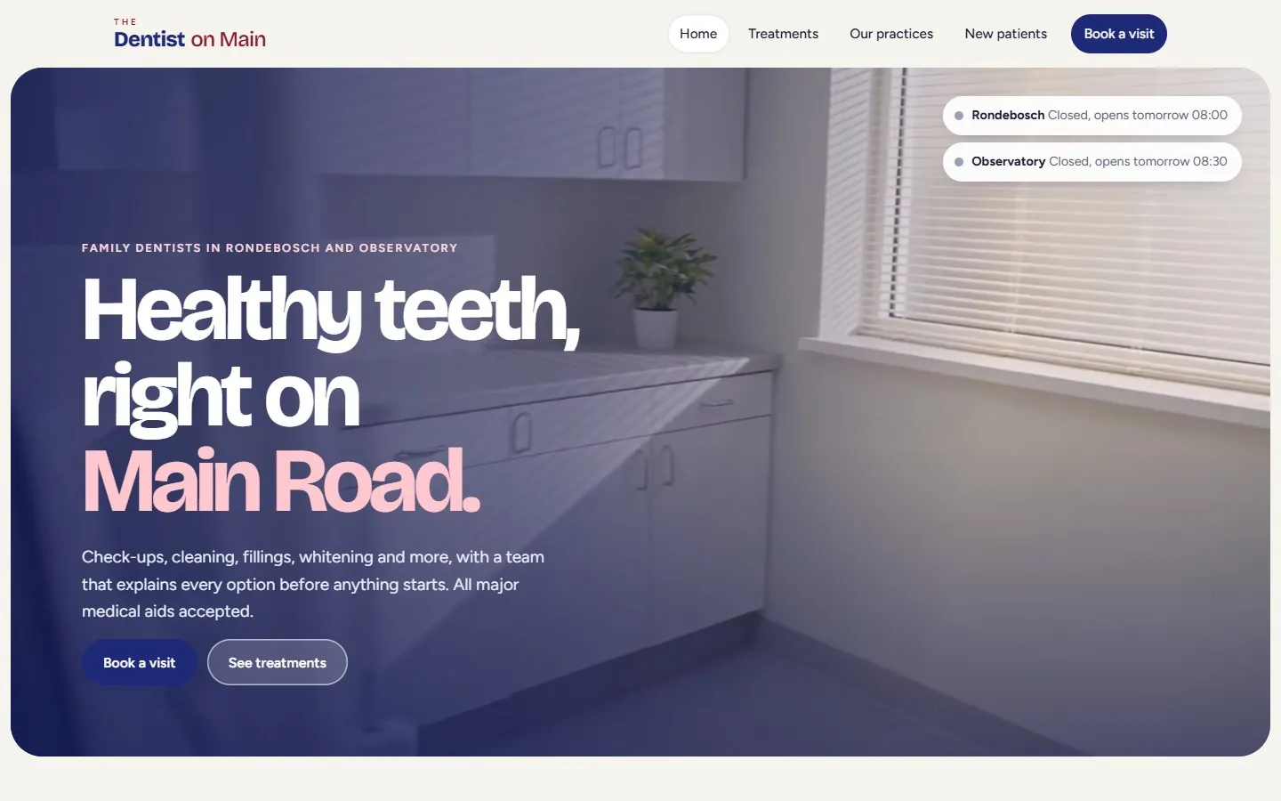 Our concept for Dentist on Main Rondebosch